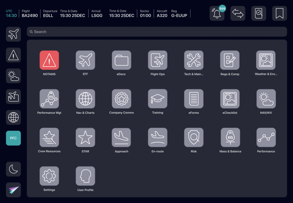 Comprehensive EFB Modules for Every Phase of Flight